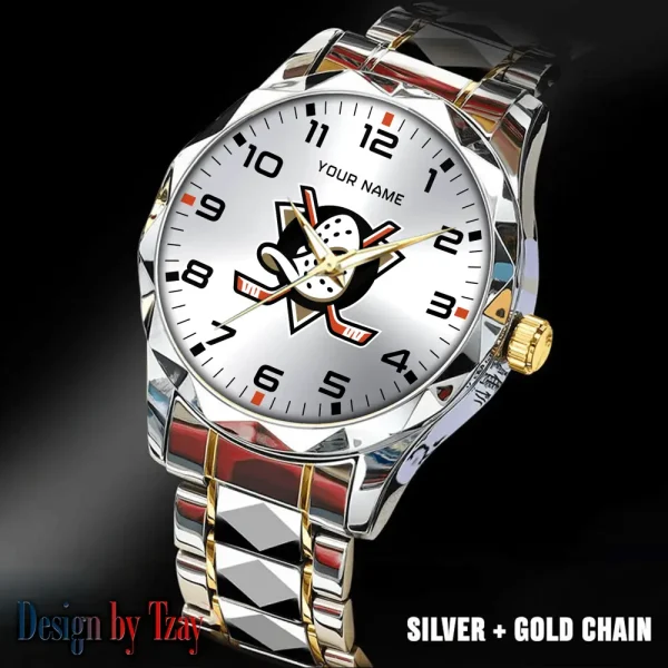 Anaheim Ducks NHL Men Watch Classic Business Calendar Week Stainless Steel Waterproof MTTDMW291 - Image 5