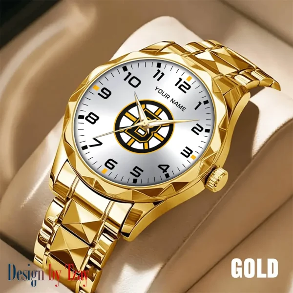 Boston Bruins NHL Men Watch Classic Business Calendar Week Stainless Steel Waterproof MTTDMW292 - Image 4