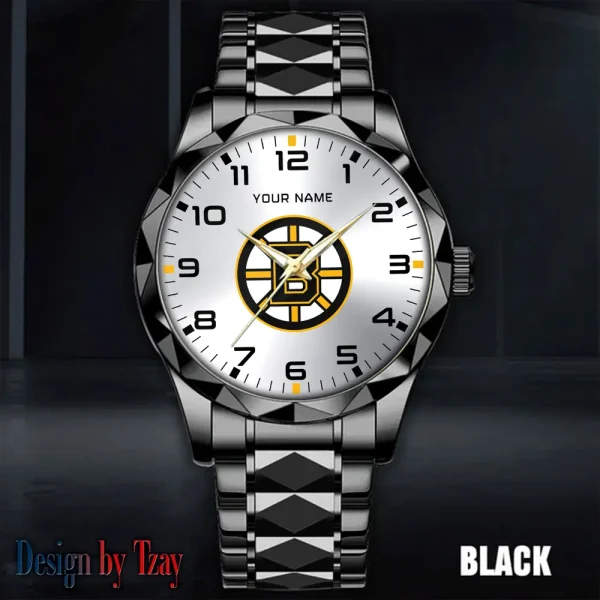 Boston Bruins NHL Men Watch Classic Business Calendar Week Stainless Steel Waterproof MTTDMW292 - Image 5
