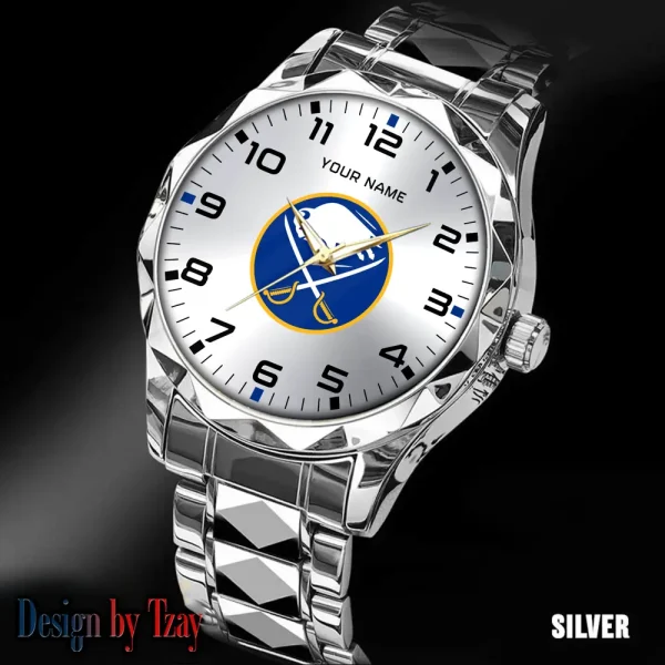 Buffalo Sabres NHL Men Watch Classic Business Calendar Week Stainless Steel Waterproof MTTDMW293 - Image 2
