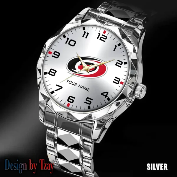 Carolina Hurricanes NHL Men Watch Classic Business Calendar Week Stainless Steel Waterproof MTTDMW295 - Image 4