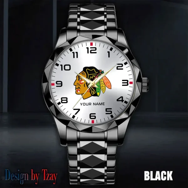 Chicago Blackhawks NHL Men Watch Classic Business Calendar Week Stainless Steel Waterproof MTTDMW296 - Image 2