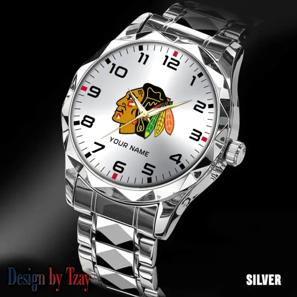Chicago Blackhawks NHL Men Watch Classic Business Calendar Week Stainless Steel Waterproof MTTDMW296 - Image 4