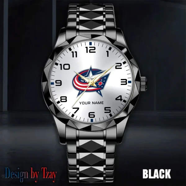 Columbus Blue Jackets NHL Men Watch Classic Business Calendar Week Stainless Steel Waterproof MTTDMW298 - Image 4