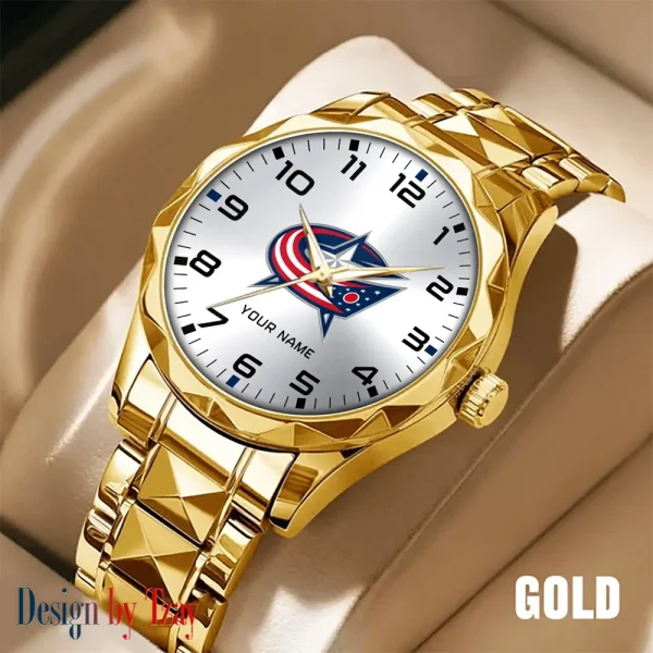 Columbus Blue Jackets NHL Men Watch Classic Business Calendar Week Stainless Steel Waterproof MTTDMW298 - Image 5