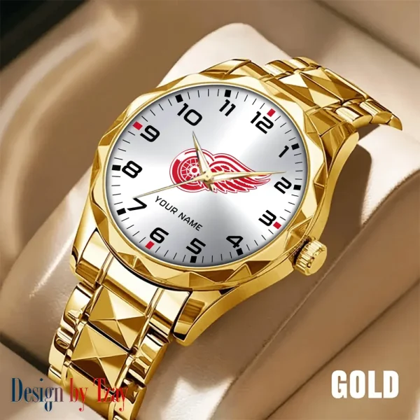 Detroit Red Wings NHL Men Watch Classic Business Calendar Week Stainless Steel Waterproof MTTDMW300 - Image 4