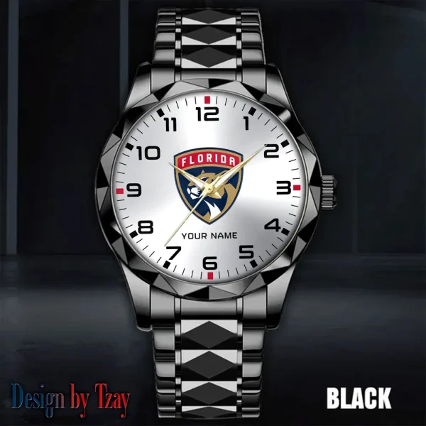 Florida Panthers NHL Men Watch Classic Business Calendar Week Stainless Steel Waterproof MTTDMW302 - Image 5