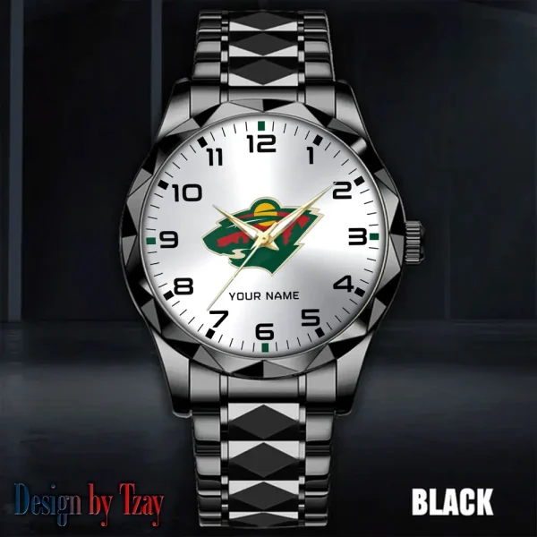 Minnesota Wild NHL Men Watch Classic Business Calendar Week Stainless Steel Waterproof MTTDMW304 - Image 5