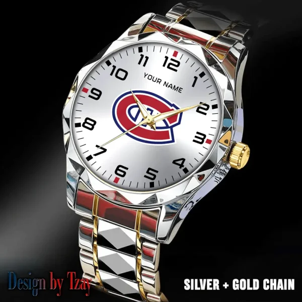 Montreal Canadiens NHL Men Watch Classic Business Calendar Week Stainless Steel Waterproof MTTDMW305 - Image 4
