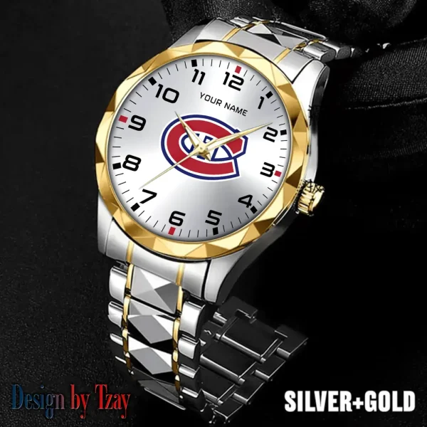Montreal Canadiens NHL Men Watch Classic Business Calendar Week Stainless Steel Waterproof MTTDMW305