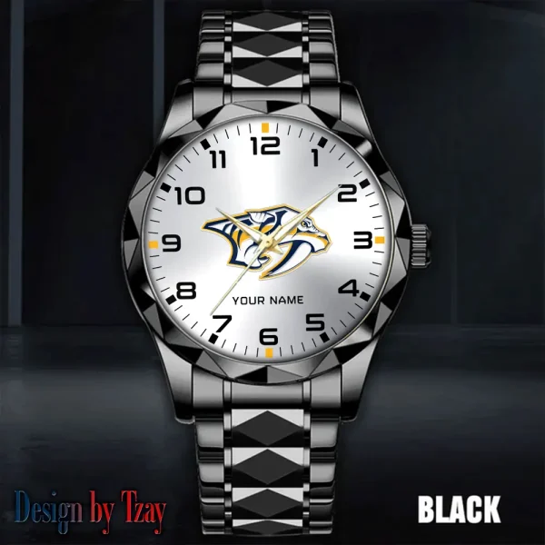 Nashville Predators NHL Men Watch Classic Business Calendar Week Stainless Steel Waterproof MTTDMW306 - Image 3