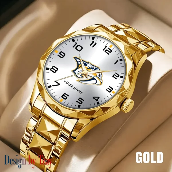 Nashville Predators NHL Men Watch Classic Business Calendar Week Stainless Steel Waterproof MTTDMW306 - Image 4