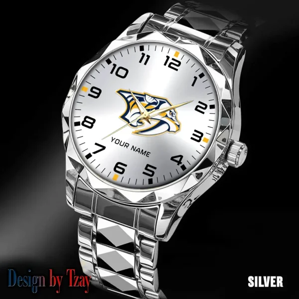 Nashville Predators NHL Men Watch Classic Business Calendar Week Stainless Steel Waterproof MTTDMW306 - Image 5
