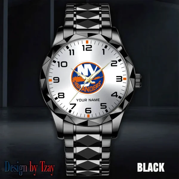New York Islanders NHL Men Watch Classic Business Calendar Week Stainless Steel Waterproof MTTDMW308 - Image 4