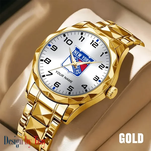 New York Rangers NHL Men Watch Classic Business Calendar Week Stainless Steel Waterproof MTTDMW309 - Image 2
