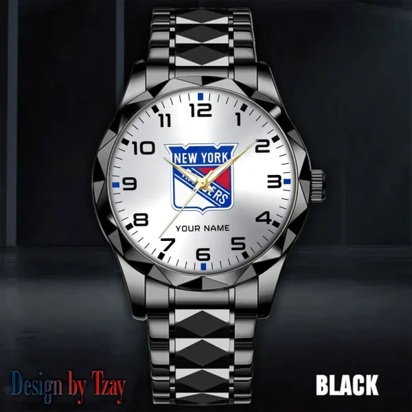 New York Rangers NHL Men Watch Classic Business Calendar Week Stainless Steel Waterproof MTTDMW309 - Image 3