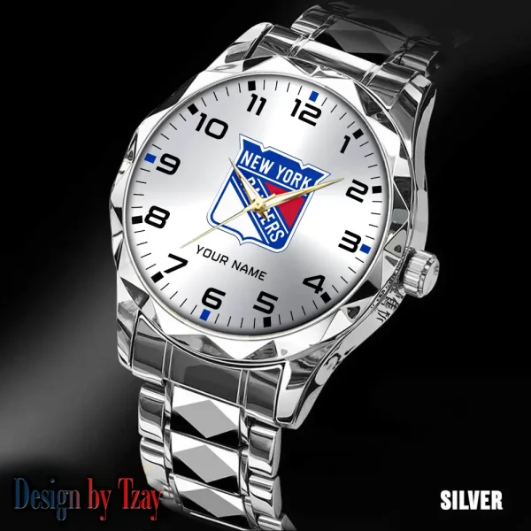 New York Rangers NHL Men Watch Classic Business Calendar Week Stainless Steel Waterproof MTTDMW309 - Image 4