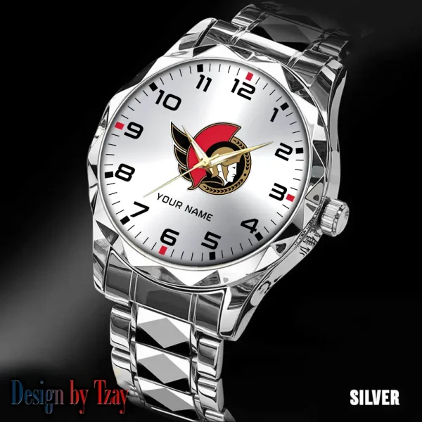 Ottawa Senators NHL Men Watch Classic Business Calendar Week Stainless Steel Waterproof MTTDMW310 - Image 3