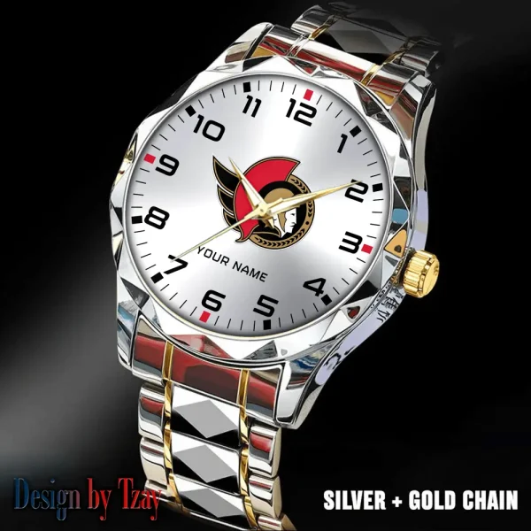 Ottawa Senators NHL Men Watch Classic Business Calendar Week Stainless Steel Waterproof MTTDMW310 - Image 4
