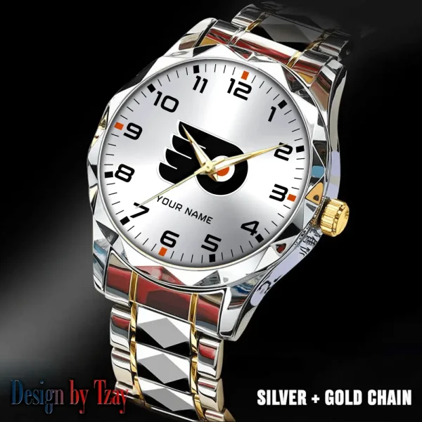 Philadelphia Flyers NHL Men Watch Classic Business Calendar Week Stainless Steel Waterproof MTTDMW311 - Image 2