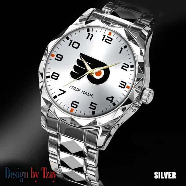 Philadelphia Flyers NHL Men Watch Classic Business Calendar Week Stainless Steel Waterproof MTTDMW311 - Image 3
