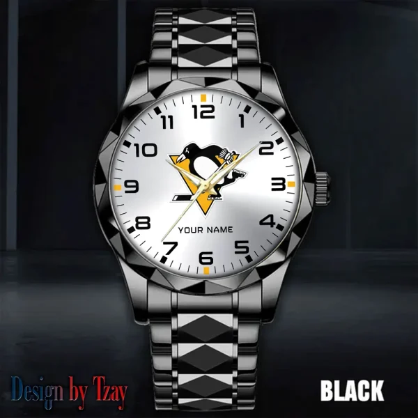 Pittsburgh Penguins NHL Men Watch Classic Business Calendar Week Stainless Steel Waterproof MTTDMW312 - Image 4