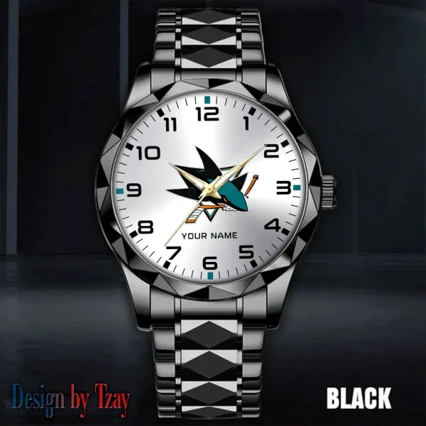 San Jose Sharks NHL Men Watch Classic Business Calendar Week Stainless Steel Waterproof MTTDMW313 - Image 2