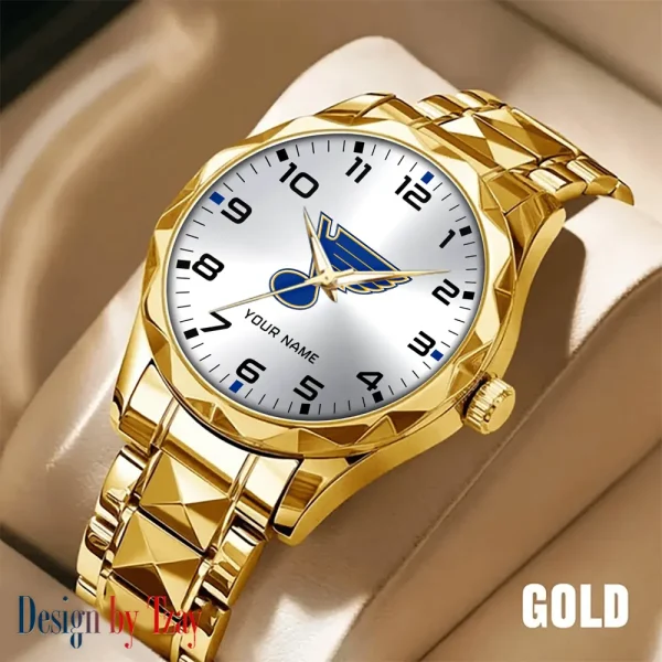 St Louis Blues NHL Men Watch Classic Business Calendar Week Stainless Steel Waterproof MTTDMW315 - Image 3