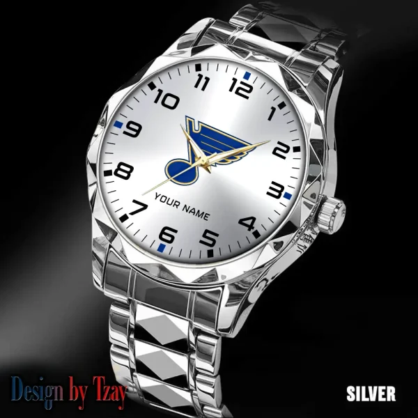 St Louis Blues NHL Men Watch Classic Business Calendar Week Stainless Steel Waterproof MTTDMW315 - Image 4