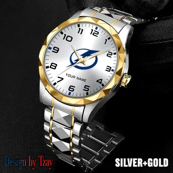 Tampa Bay Lightning NHL Men Watch Classic Business Calendar Week Stainless Steel Waterproof MTTDMW316