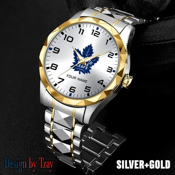Toronto Maple Leafs NHL Men Watch Classic Business Calendar Week Stainless Steel Waterproof MTTDMW317
