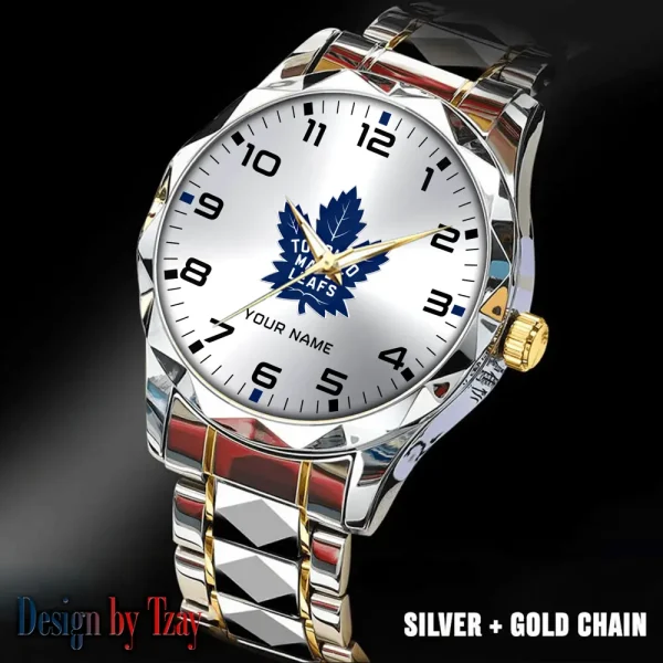 Toronto Maple Leafs NHL Men Watch Classic Business Calendar Week Stainless Steel Waterproof MTTDMW317 - Image 3