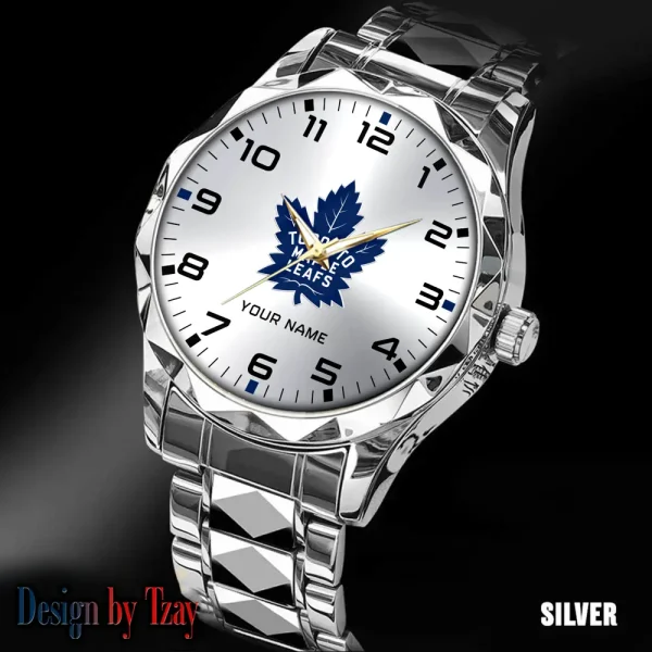 Toronto Maple Leafs NHL Men Watch Classic Business Calendar Week Stainless Steel Waterproof MTTDMW317 - Image 4