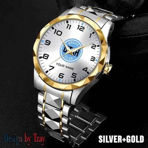 Utah Hockey Club NHL Men Watch Classic Business Calendar Week Stainless Steel Waterproof MTTDMW318