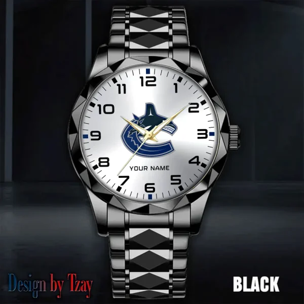 Vancouver Canucks NHL Men Watch Classic Business Calendar Week Stainless Steel Waterproof MTTDMW319 - Image 4