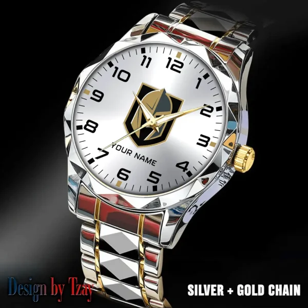 Vegas Golden Knights NHL Men Watch Classic Business Calendar Week Stainless Steel Waterproof MTTDMW320 - Image 5