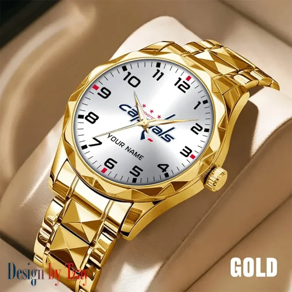 Washington Capitals NHL Men Watch Classic Business Calendar Week Stainless Steel Waterproof MTTDMW321 - Image 2