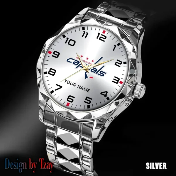 Washington Capitals NHL Men Watch Classic Business Calendar Week Stainless Steel Waterproof MTTDMW321 - Image 4