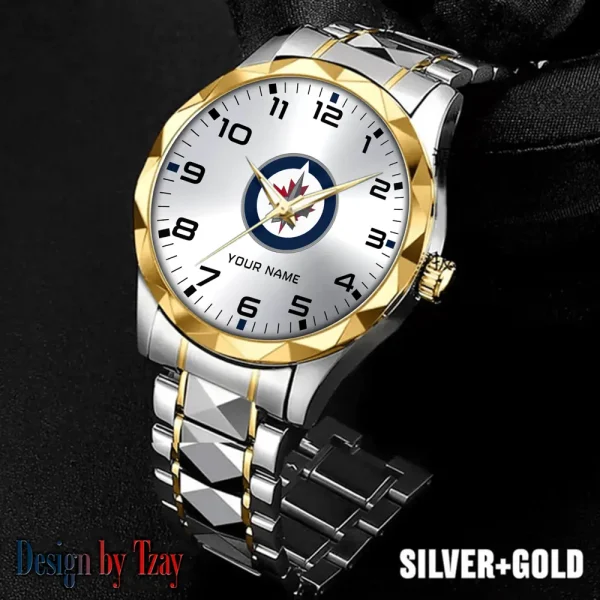 Winnipeg Jets NHL Men Watch Classic Business Calendar Week Stainless Steel Waterproof MTTDMW322