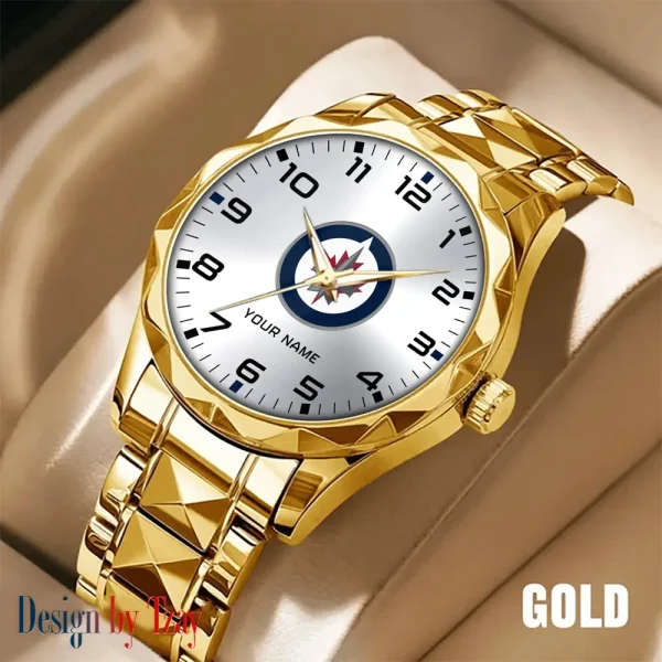 Winnipeg Jets NHL Men Watch Classic Business Calendar Week Stainless Steel Waterproof MTTDMW322 - Image 3