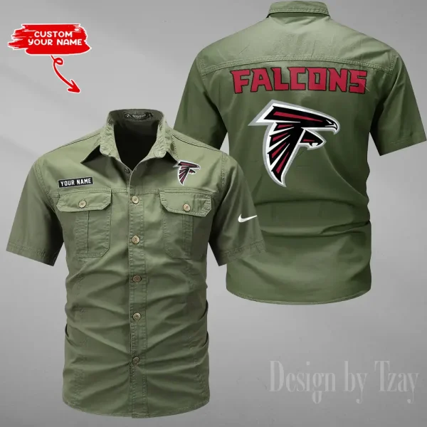 Atlanta Falcons 2025 Summer Hot Sale Men's Short Sleeve Cotton Shirts Fashion Loose Breathable Tops ANZMSSWS066 - Image 4