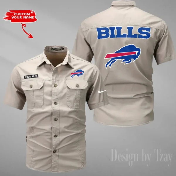 Buffalo Bills 2025 Summer Hot Sale Men's Short Sleeve Cotton Shirts Fashion Loose Breathable Tops ANZMSSWS068 - Image 4