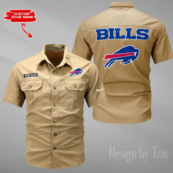 Buffalo Bills 2025 Summer Hot Sale Men's Short Sleeve Cotton Shirts Fashion Loose Breathable Tops ANZMSSWS068 - Image 6