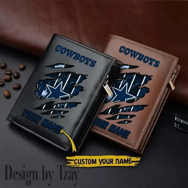 Dallas Cowboys Leather Wallets Vertical Style SPTLVW750