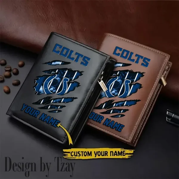 Indianapolis Colts Leather Wallets Vertical Style SPTLVW755