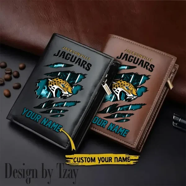 Jacksonville Jaguars Leather Wallets Vertical Style SPTLVW756