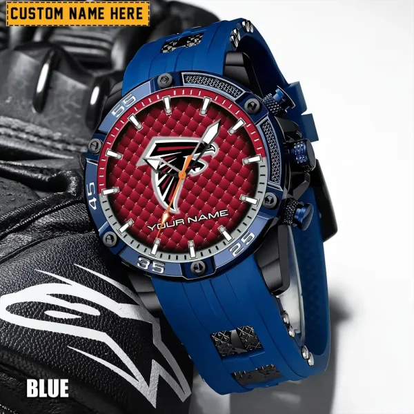 Atlanta Falcons Mens Silicone Waterproof Date Fashion WristWatch ANZSSFWW067 - Image 2
