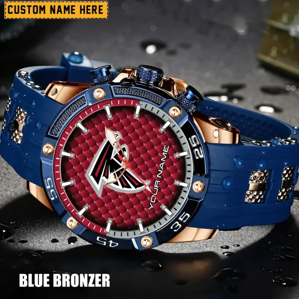 Atlanta Falcons Mens Silicone Waterproof Date Fashion WristWatch ANZSSFWW067 - Image 4