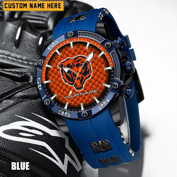 Chicago Bears Mens Silicone Waterproof Date Fashion WristWatch ANZSSFWW071 - Image 2
