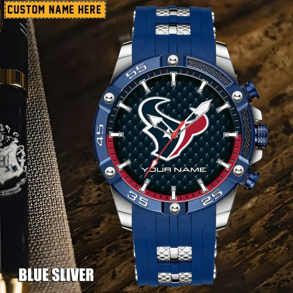 Houston Texans Mens Silicone Waterproof Date Fashion WristWatch ANZSSFWW078 - Image 4